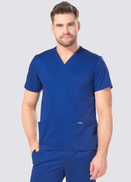 Zdravotnícke oblečenie - Muži - Lekárska blúza FLEX ZONE kráľovsky modré | medical-uniforms