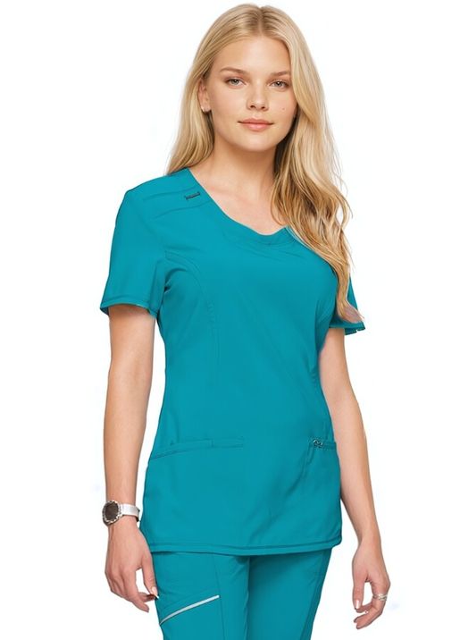 Zdravotnícke oblečenie - Blúzky - Zdravotnícka blúza INFINITY modrozelená | medical-uniforms